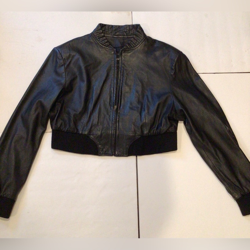 The Leather Company- Black 100% Leather Jacket